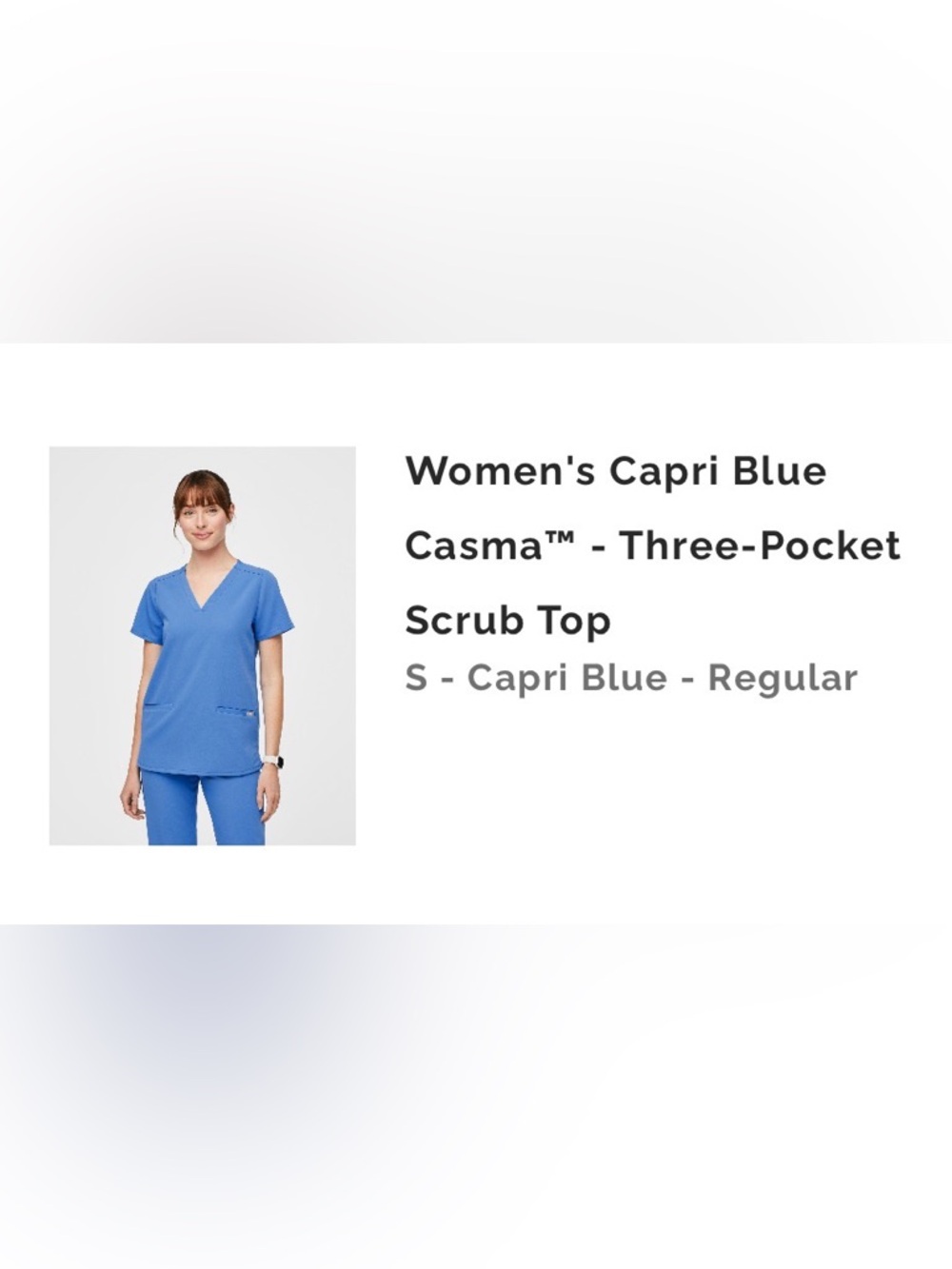 Casma three pocket scrub top - Picture 5 of 5